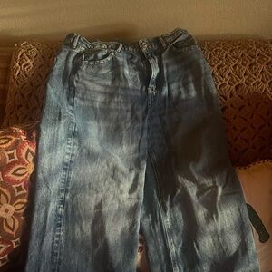 American Eagle super high rise baggie wide leg jeans